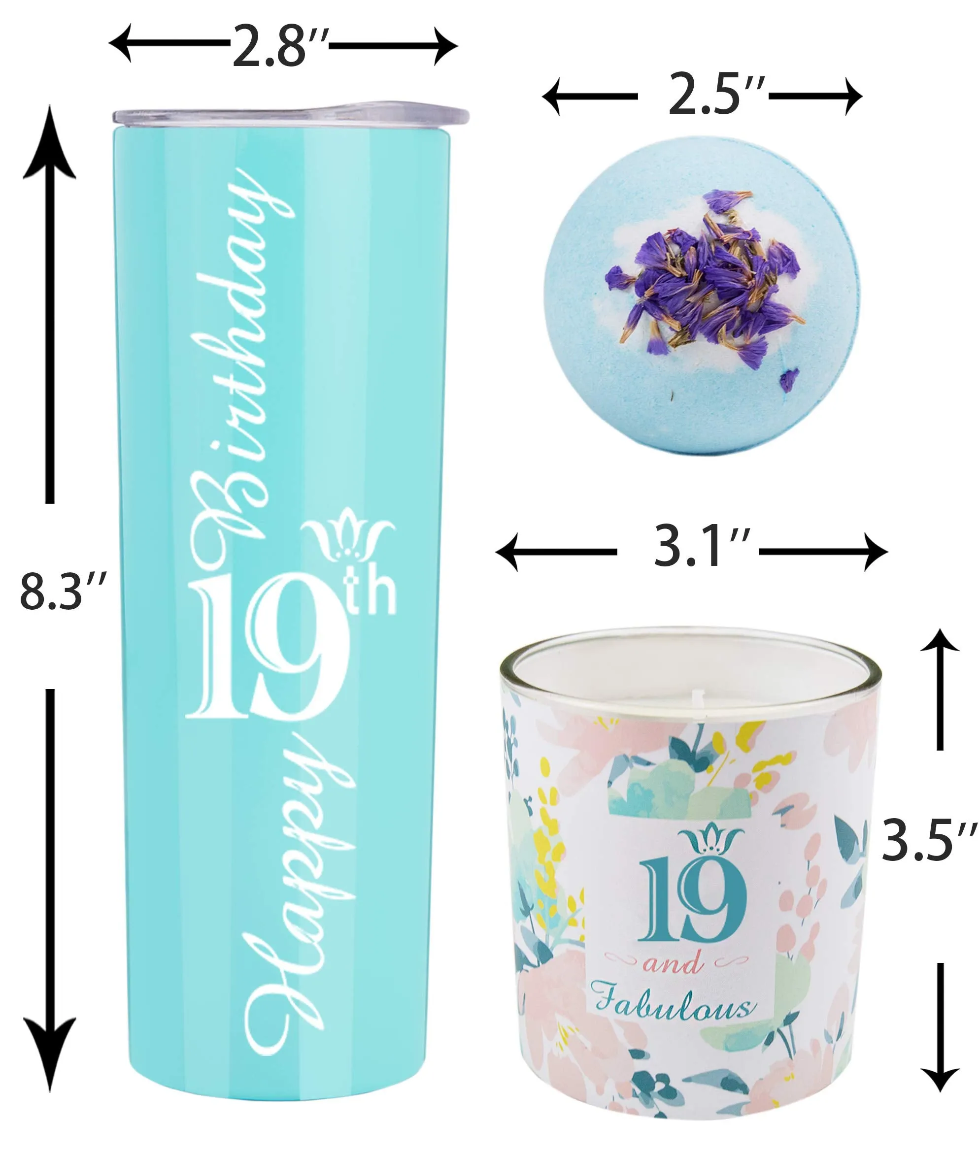 19th Birthday Gifts for Girl, Happy 19th Birthday, 19th Birthday Tumbler, Gifts for 19th