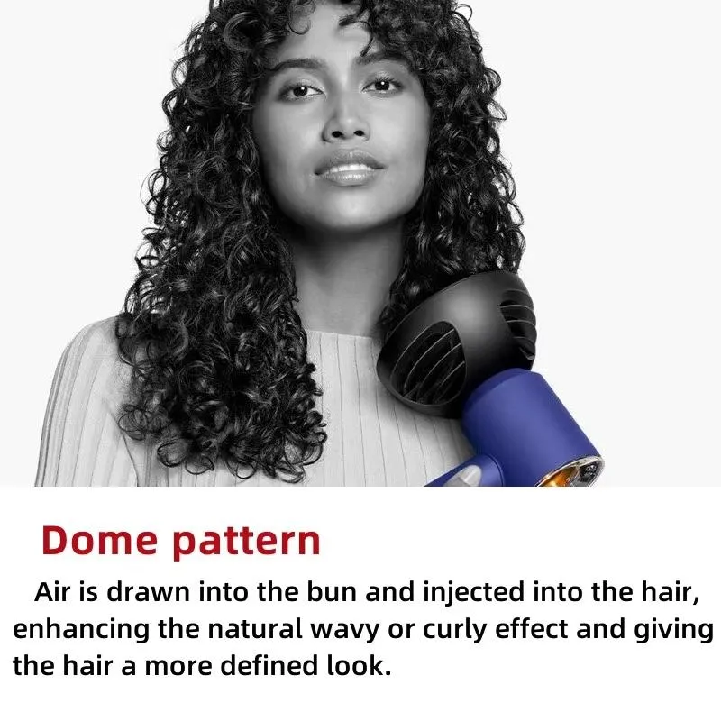 2 In 1 Diffuser For Dyson Hd01 Hd16 Hair Dryers Wave Curl Attachment Gray
