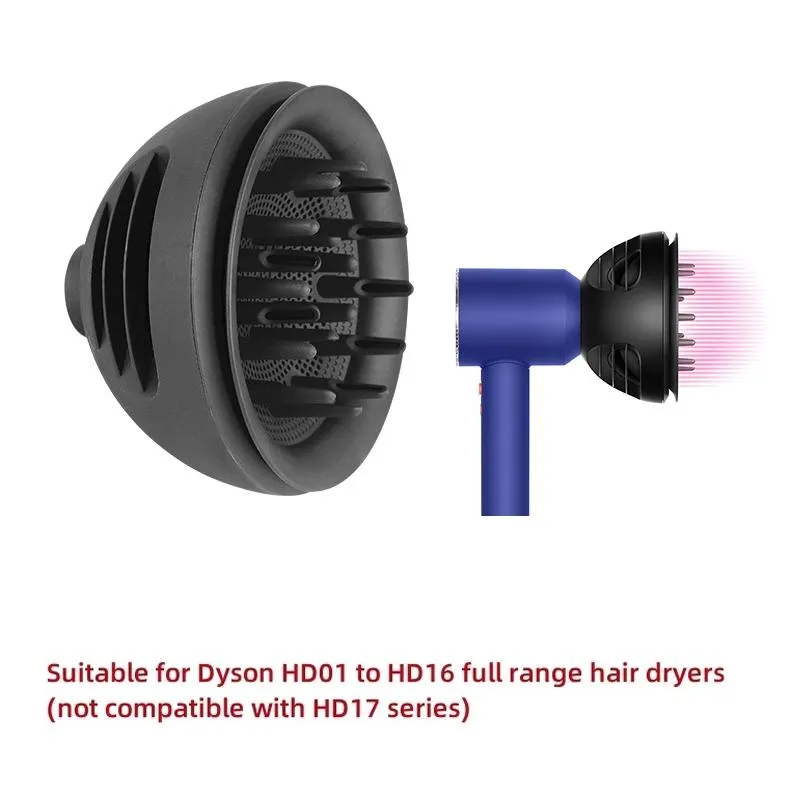 2 In 1 Diffuser For Dyson Hd01 Hd16 Hair Dryers Wave Curl Attachment Gray