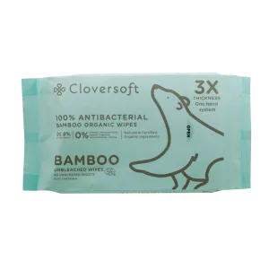 40 Sheets Unbleached Bamboo Organic Antibacterial Wipes