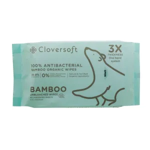 40 Sheets Unbleached Bamboo Organic Antibacterial Wipes