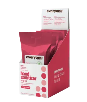 6 Pack Ruby Grapefruit Resealable Hand Sanitizer Wipes