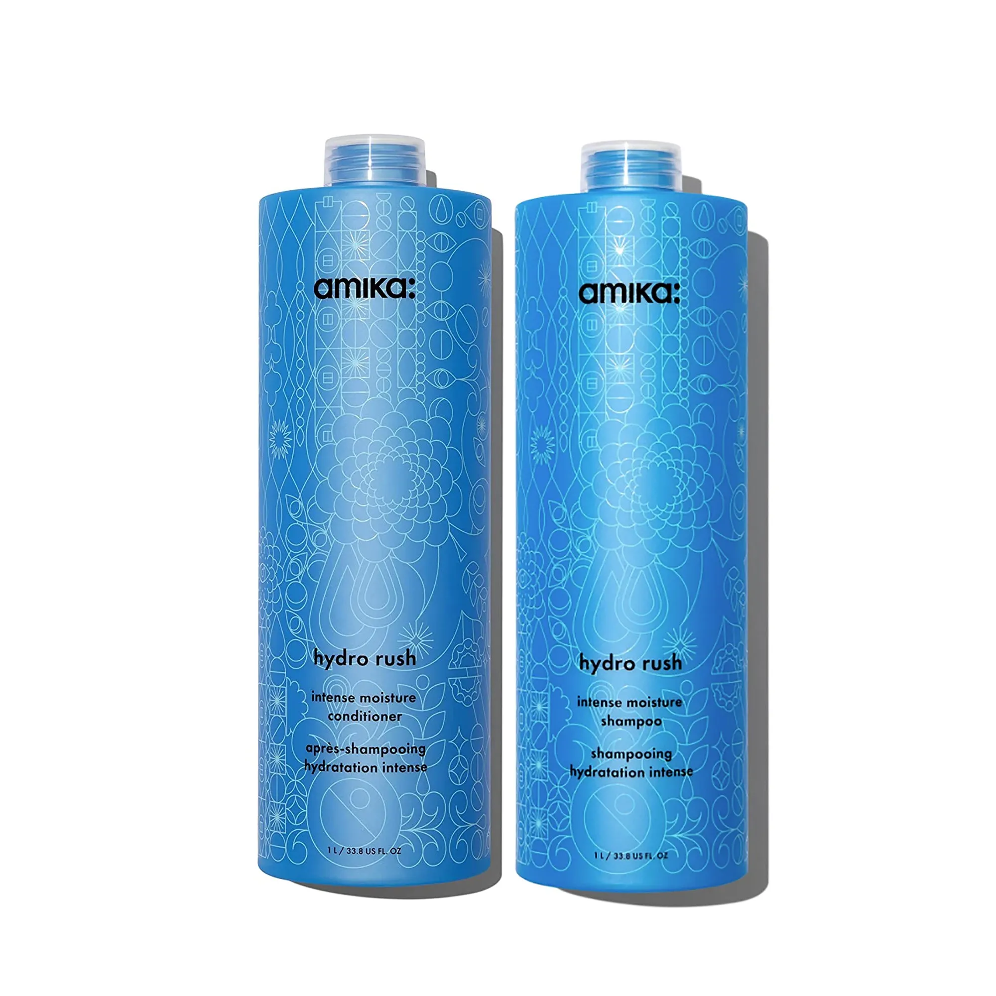 Amika Hydro Rush Instense Moisture Shampoo and Conditioner Duo