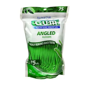 Angled Flossers Fresh Mint 75 Count By Gum