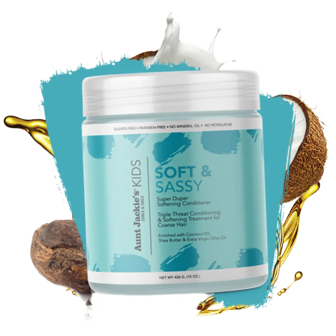 Aunt Jackie's Kids Curls & Coils Soft & Sassy Super Duper Softening Conditioner 15oz