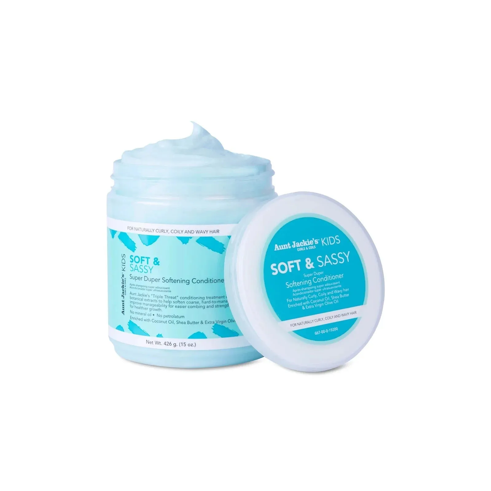 Aunt Jackie's Kids Curls & Coils Soft & Sassy Super Duper Softening Conditioner 15oz