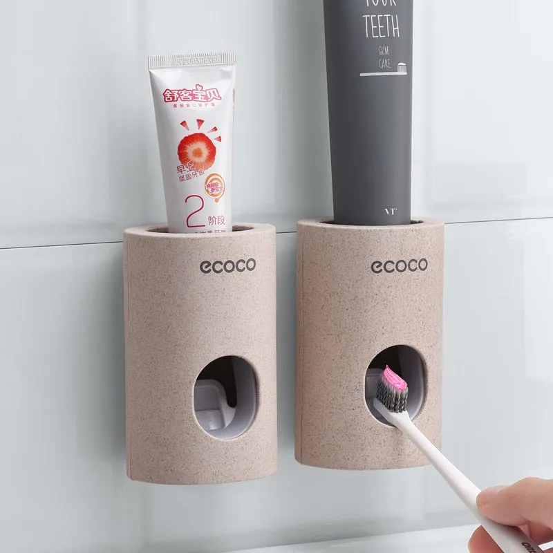 Automatic Toothpaste Toothbrush Bathroom Accessories Set