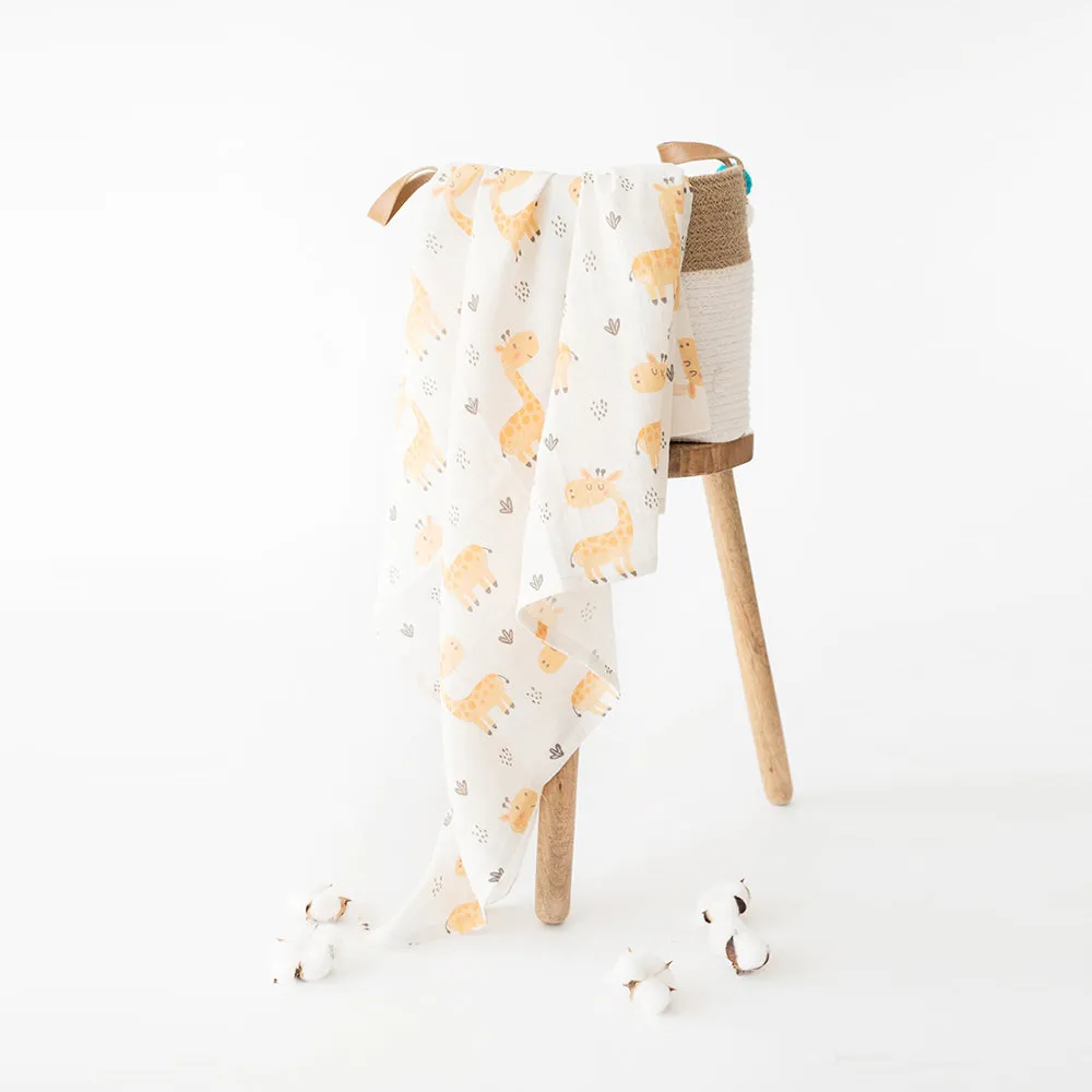 Baby Giraffe Muslin Essentials - Set Of 6