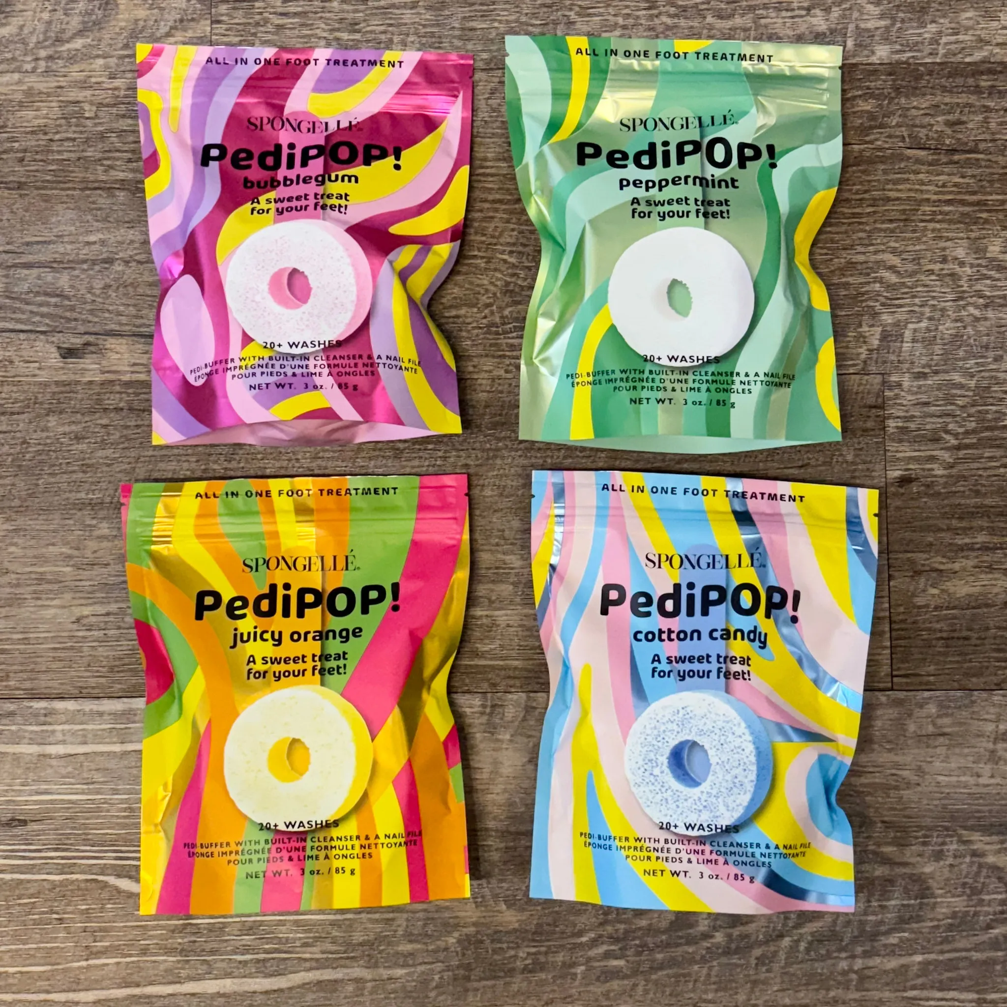 Bubblegum PediPOP! Pedi Buffer & Nail File by Spongelle