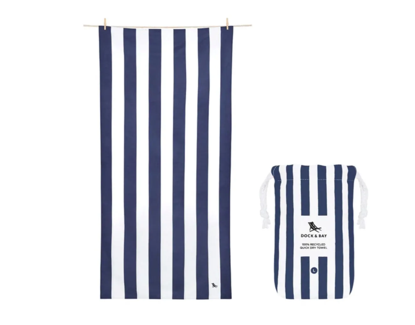 CABANA WHITSUNDAY BLUE QUICK DRY TOWEL