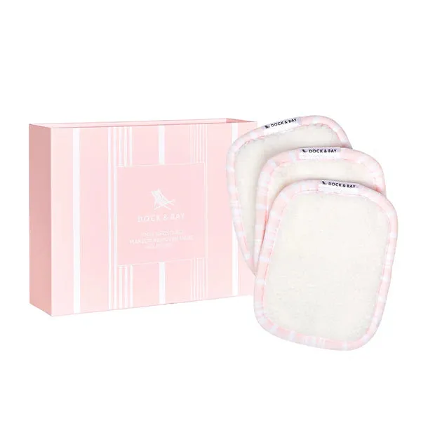 Dock & Bay Reusable Makeup Removers - Peppermint Pink