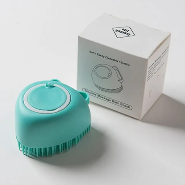 Dog Bath Massage Soft Safety Silicone Comb Pet Grooming