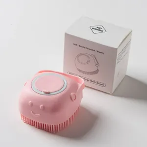 Dog Bath Massage Soft Safety Silicone Comb Pet Grooming
