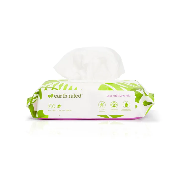 Earth Rated Compostable Dog Wipes