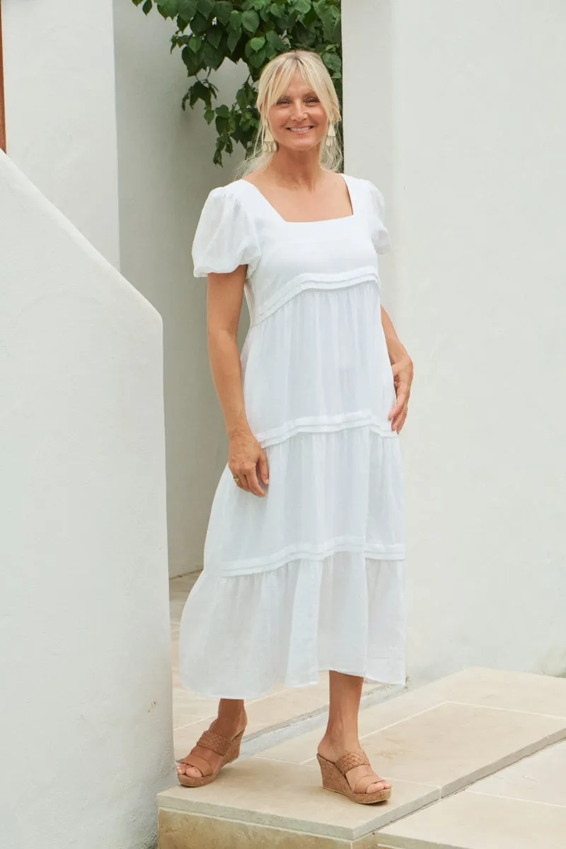 Eb & Ive - La Vie Pintuck Maxi - Blanc