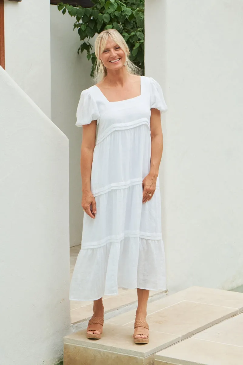 Eb & Ive - La Vie Pintuck Maxi - Blanc