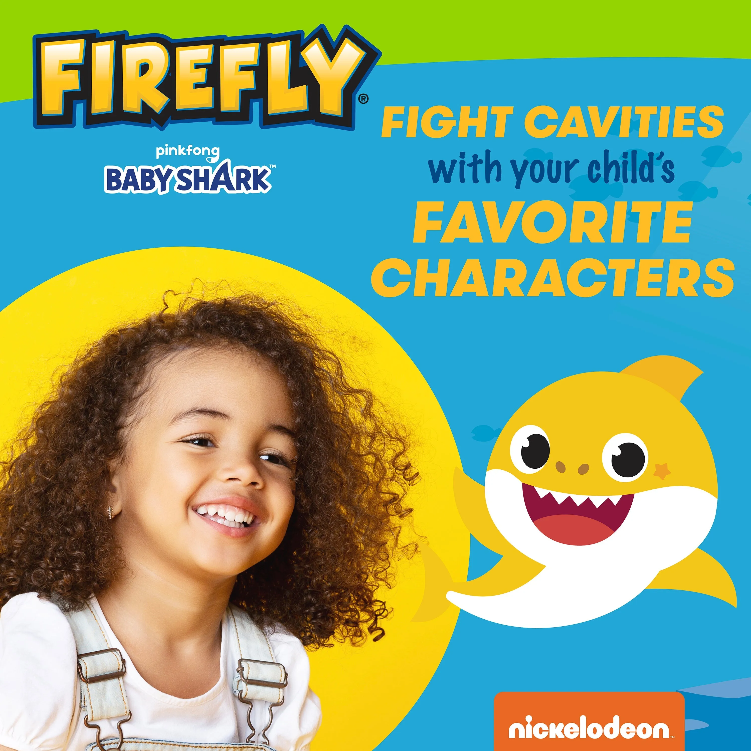 Firefly Kids Baby Shark Anti-Cavity Natural Fluoride Toothpaste, Bubble Gum Flavor