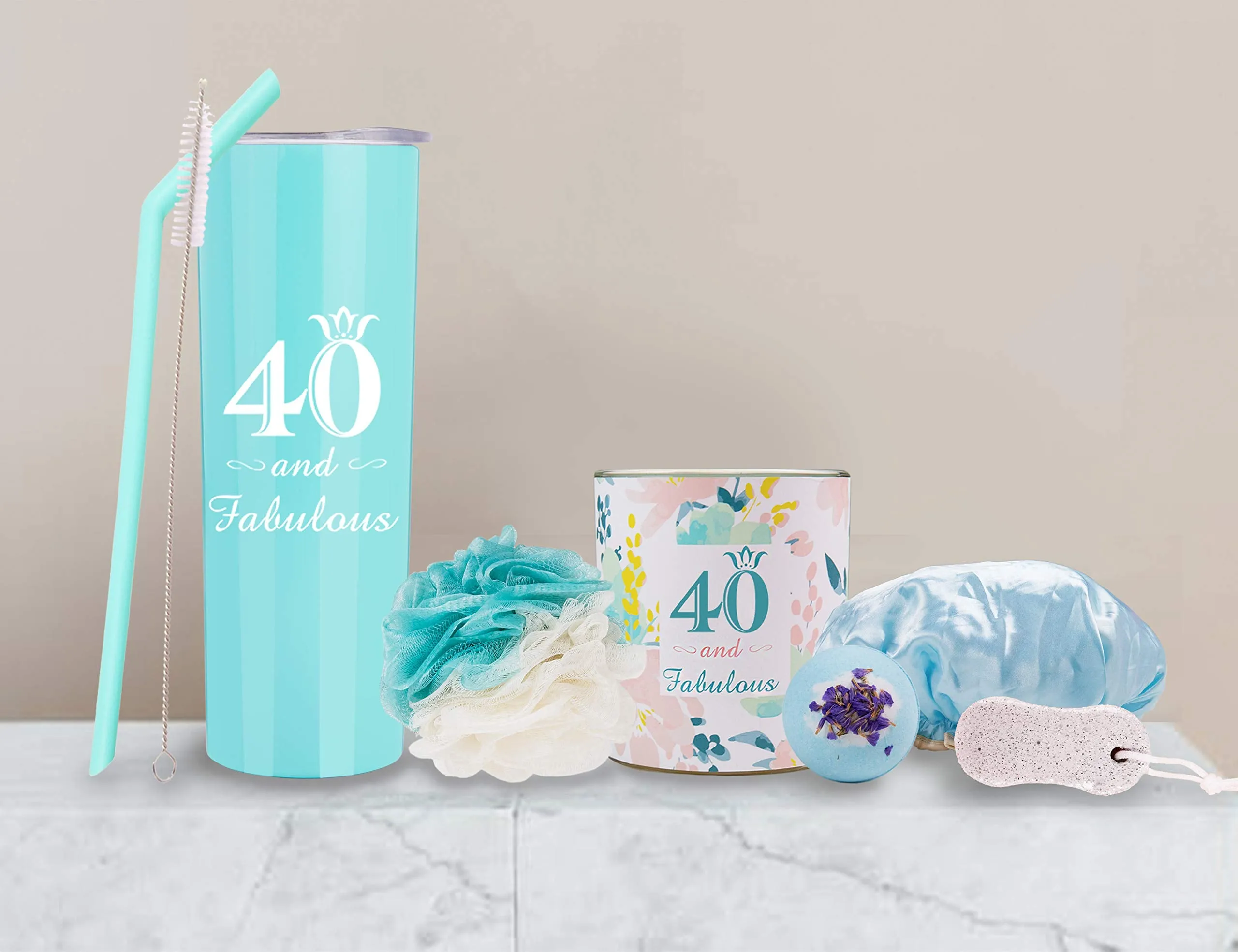 Happy 40th Birthday, 40th Birthday Tumbler, 40th Birthday Gifts for Women, Gifts for 40th