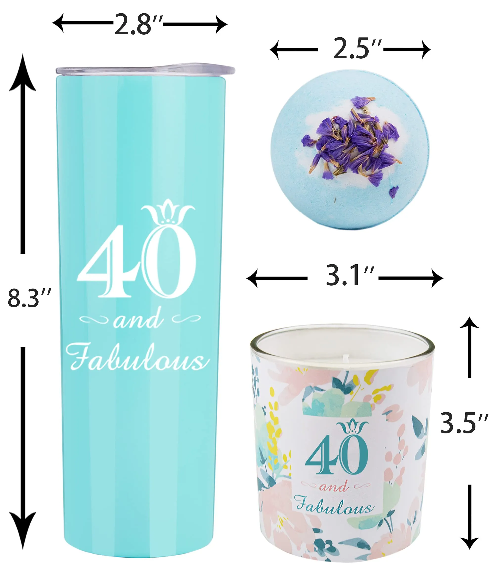 Happy 40th Birthday, 40th Birthday Tumbler, 40th Birthday Gifts for Women, Gifts for 40th