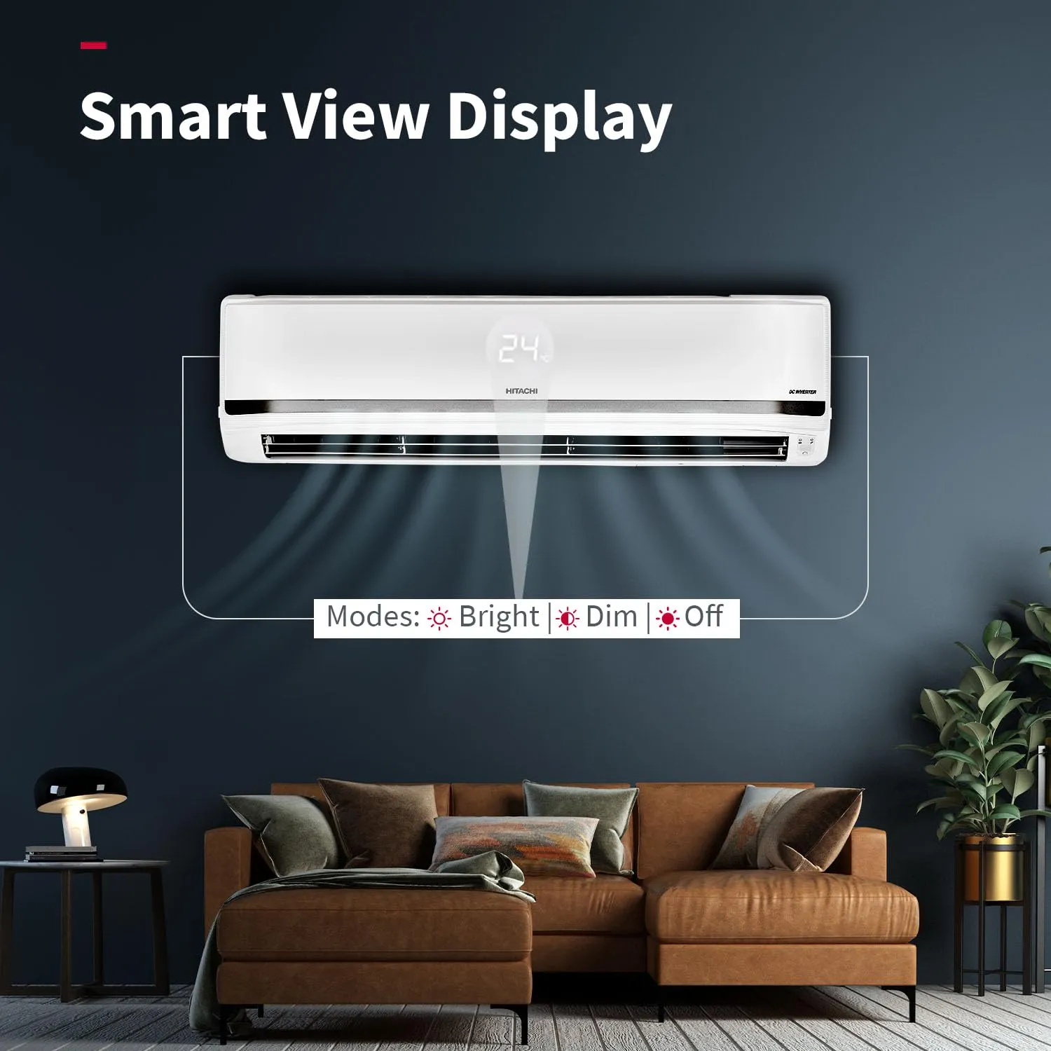 Hitachi RAS.Y518PCAISL2  1.5 Ton Class 5 Star, Heavy Duty, Wifi-enabled, ice Clean, Xpandable , Inverter Split AC (100% Copper, Dust Filter, 5700XXL  White)