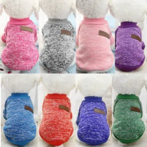 IDEPET Classic Warm Dog Clothes Puppy Outfit Pet Cat Jacket