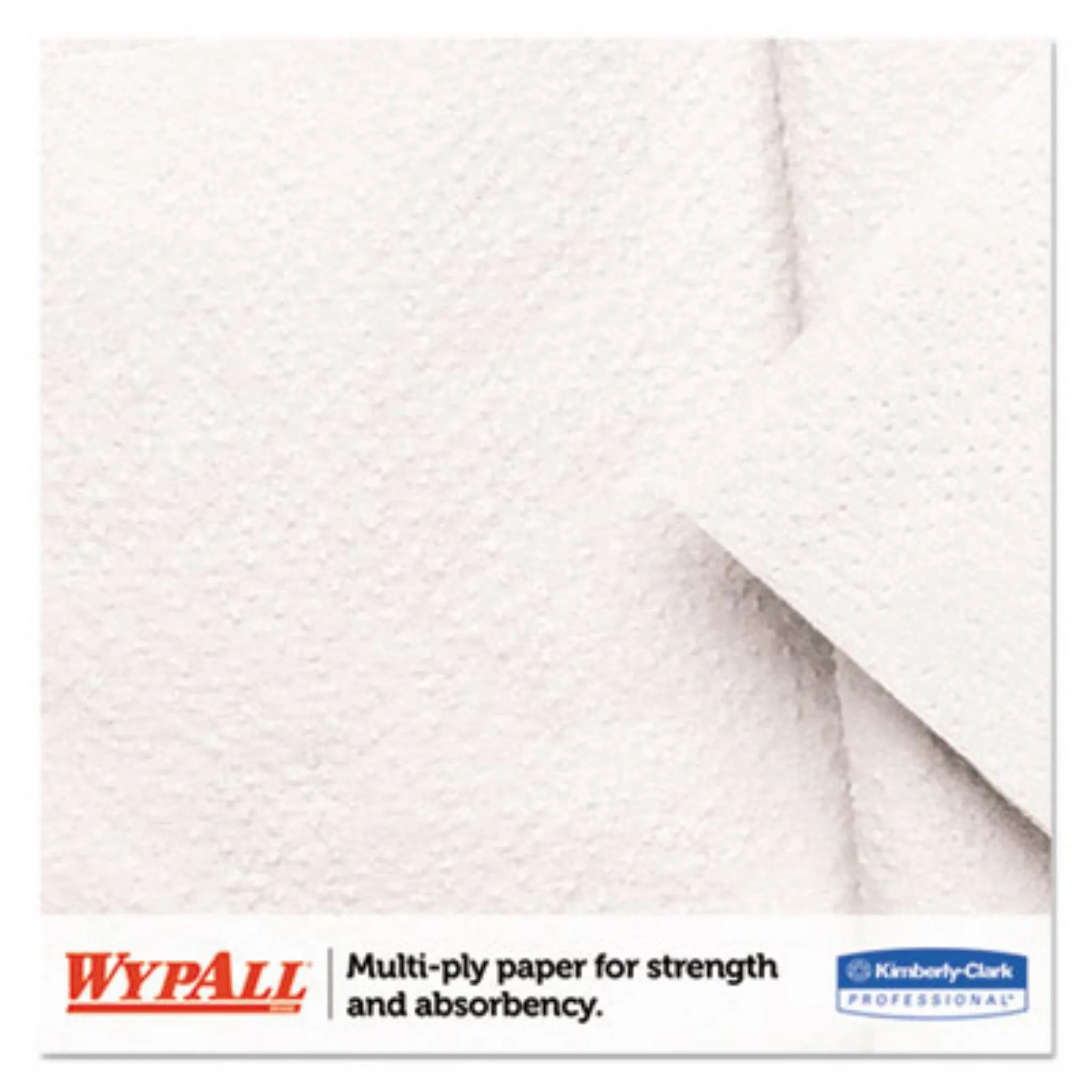KIMBERLY-CLARK KCC34607 L20 Towels, BRAG Box, Multi-Ply, 12.5 x 16.8, Unscented, White, Box of 176, 1 Box