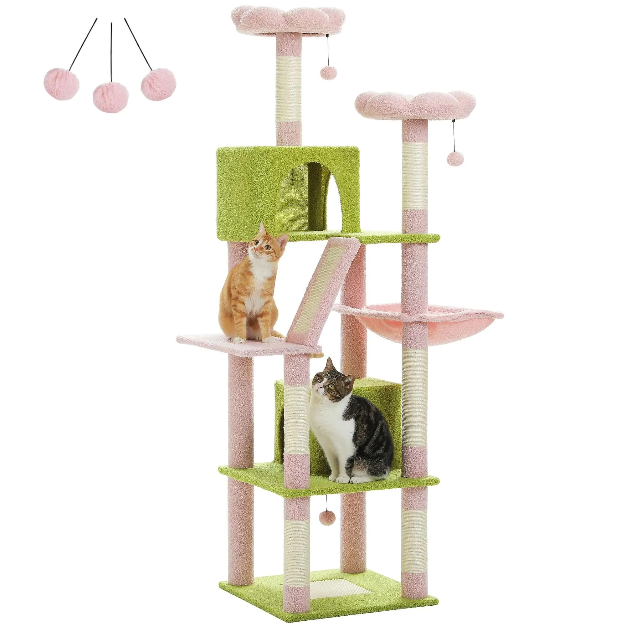 Large Cat Tree Tall Cat Tower for Indoor Cats Multi-Level
