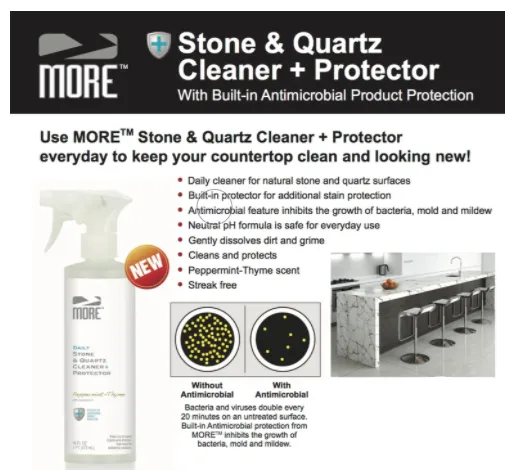 MORE™ Stone & Quartz Cleaner - w-Antimicrobial Protection