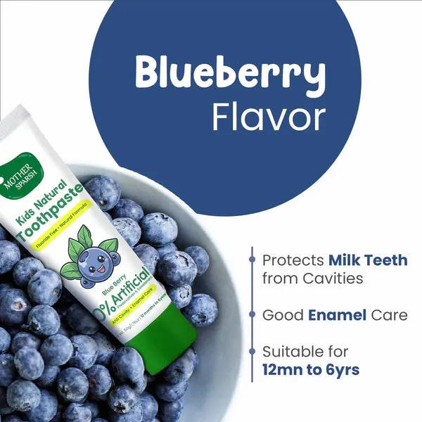 Mother Sparsh Kids Natural Toothpaste in Blue Berry flavour - 50gms