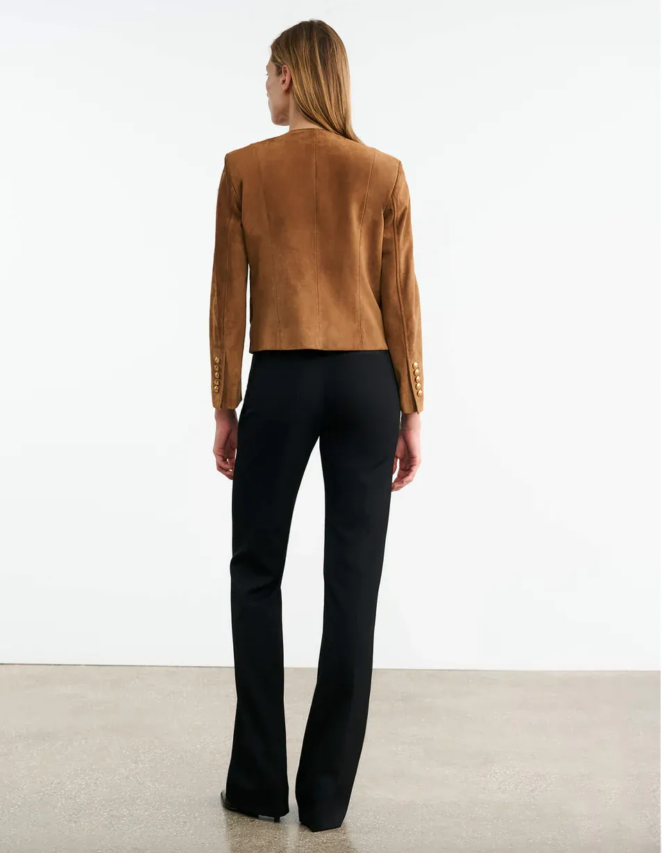 Nanon Suede Jacket in Martora