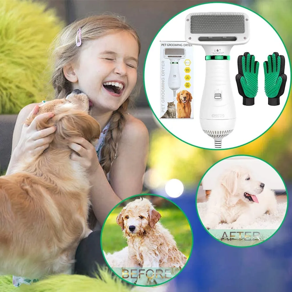 New in box! 2-IN-1 Home Pet Grooming Hair Dryer, Adjustable Temperature Settings for Dogs & Cats!