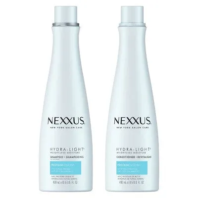 New - Nexxus Hydralight Weightless Moisture Shampoo & Conditioner Set - 13.5 fl oz/