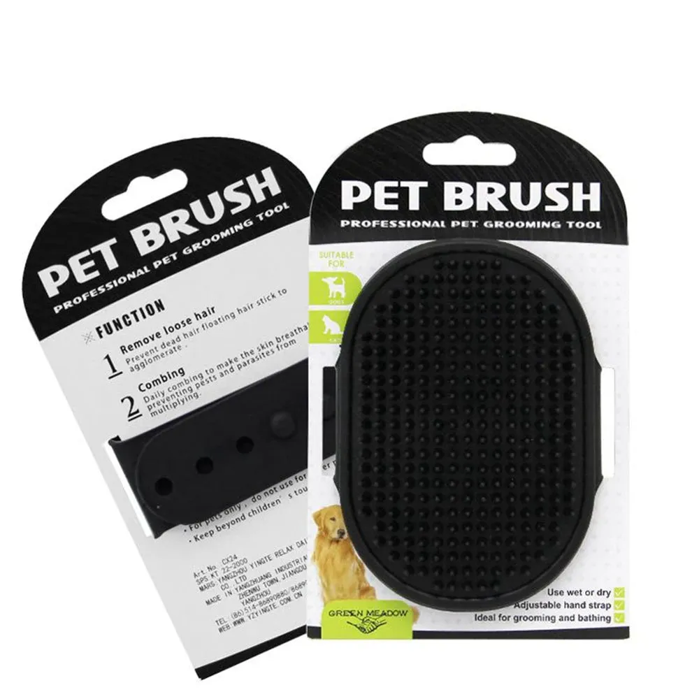 Pet Cleaning Brush Dog Cats Bath Massage Gloves Comb Hair Remover Grooming Soft Rubber Cleaning Tool Pets Washing Supplies