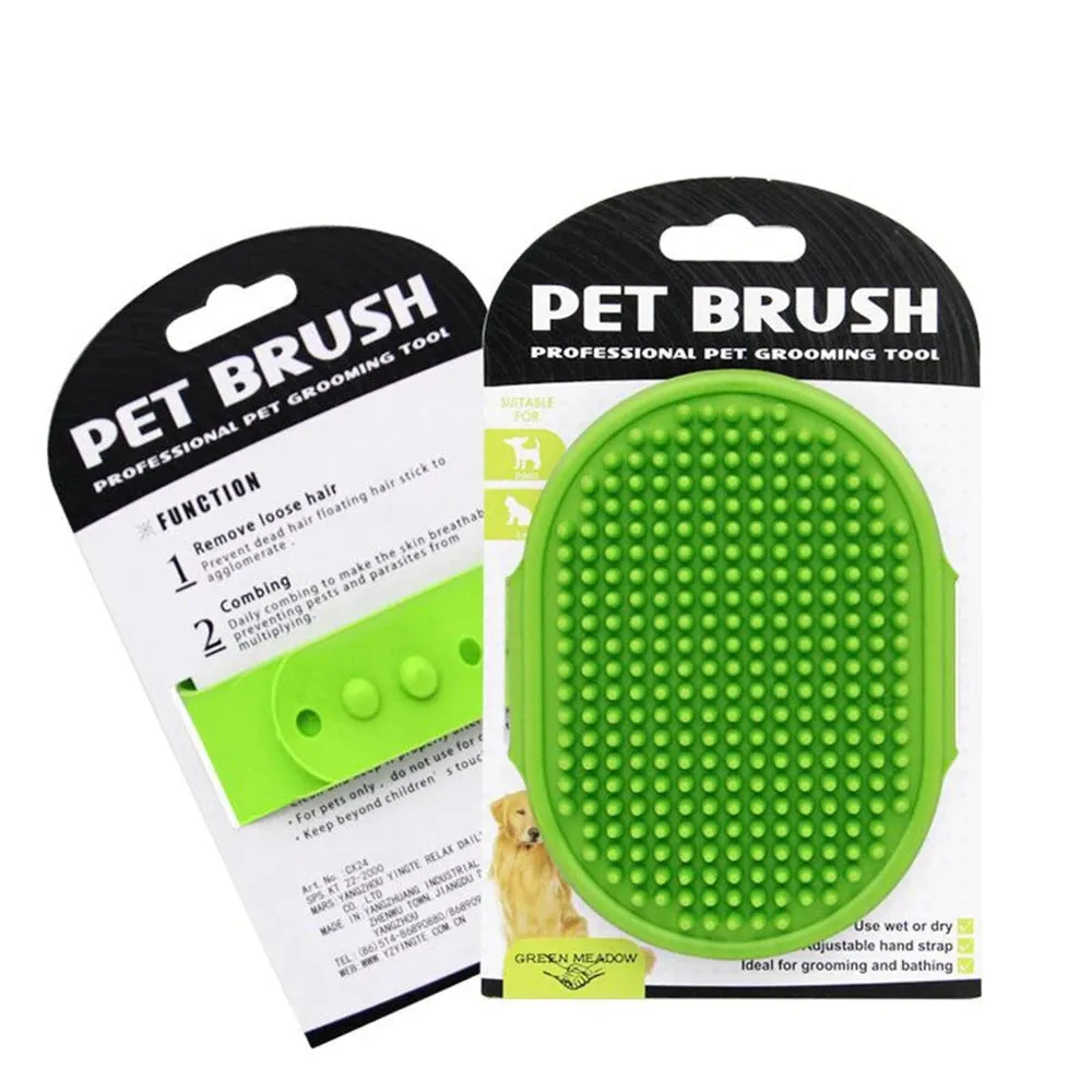 Pet Cleaning Brush Dog Cats Bath Massage Gloves Comb Hair Remover Grooming Soft Rubber Cleaning Tool Pets Washing Supplies