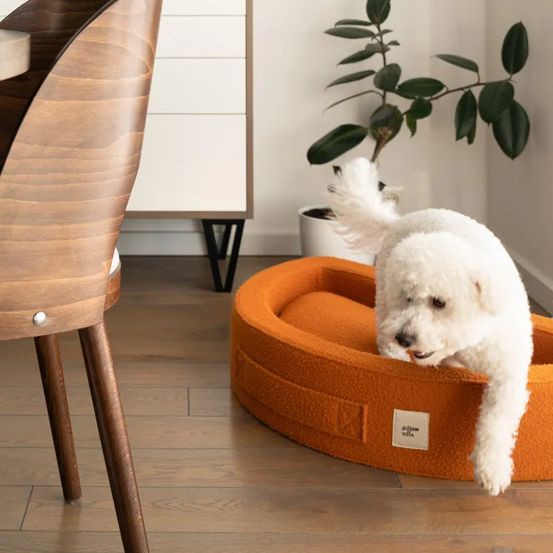 PillowVilla Casentino Wool Dog Bed CUDDLY BEAN