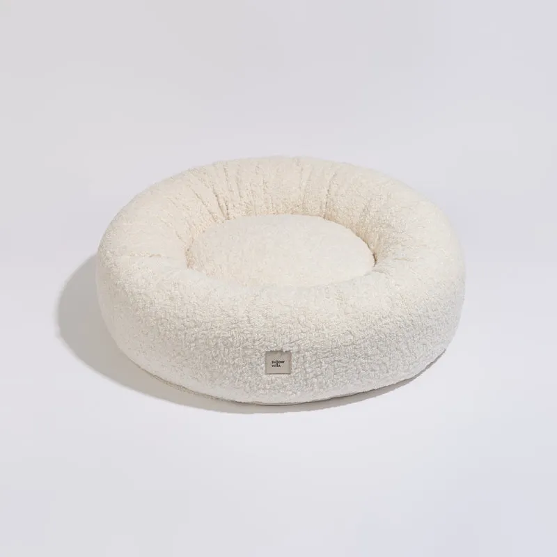 PillowVilla Faux Fur Dog Bed PUFFY