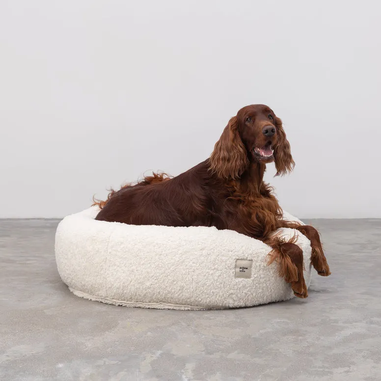 PillowVilla Faux Fur Dog Bed PUFFY