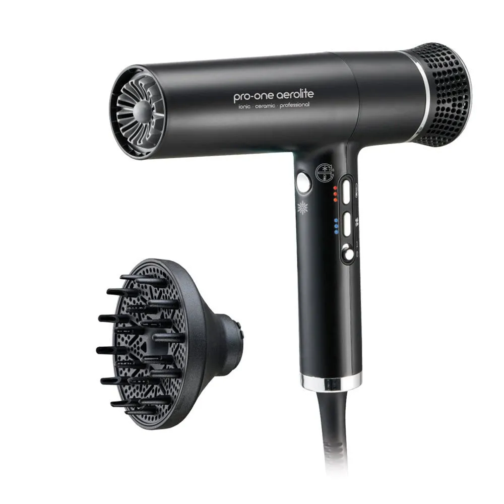 Pro-One Aerolite Hair Dryer Black