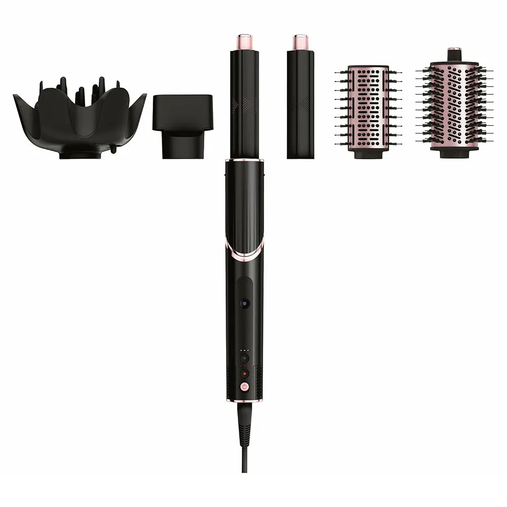 Shark FlexStyle Air Styler & Hair Dryer with 5 Attachments - Black & Rose Gold | HD440UK