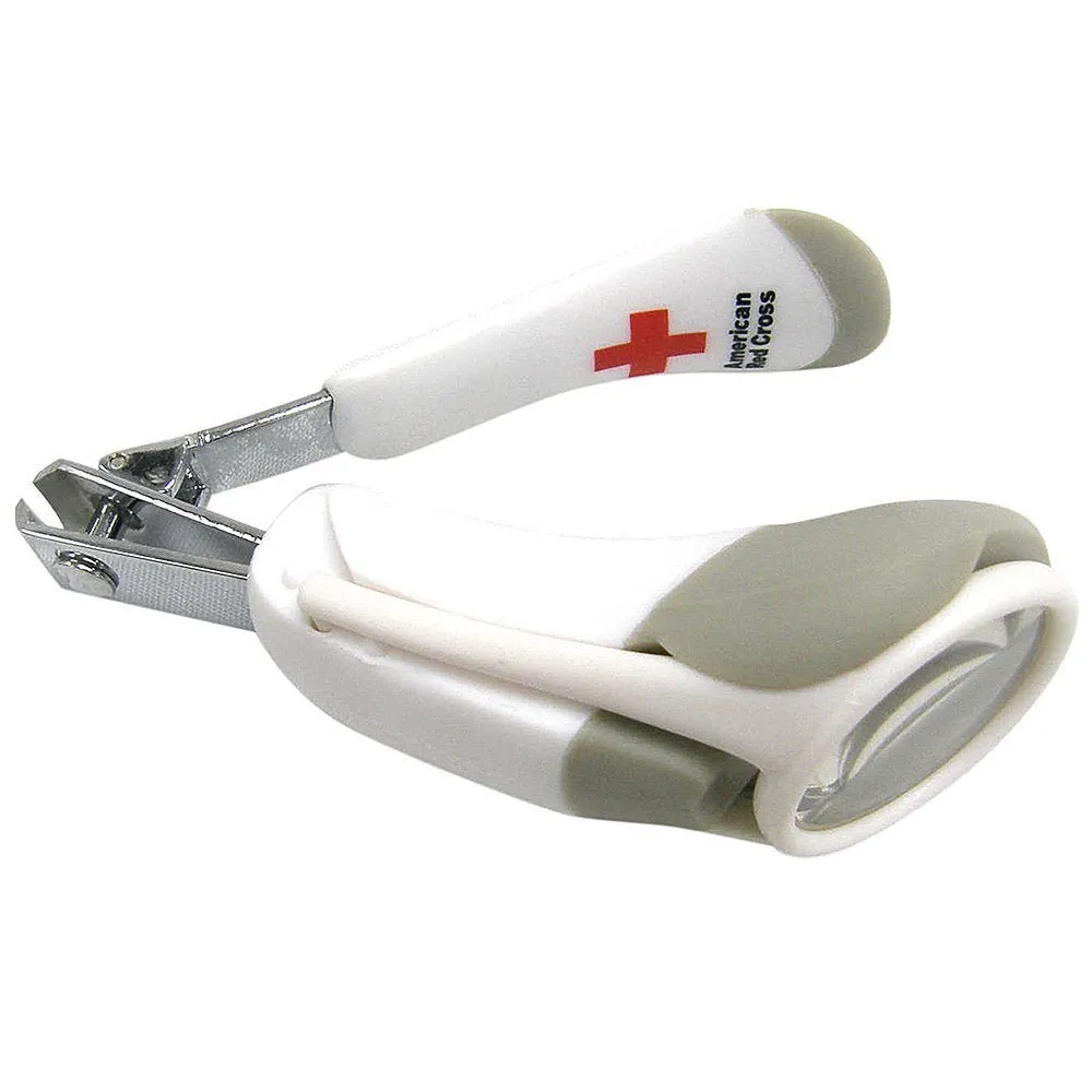 The First Years Nail Clipper W/ Magnifier Health Care - White & Grey