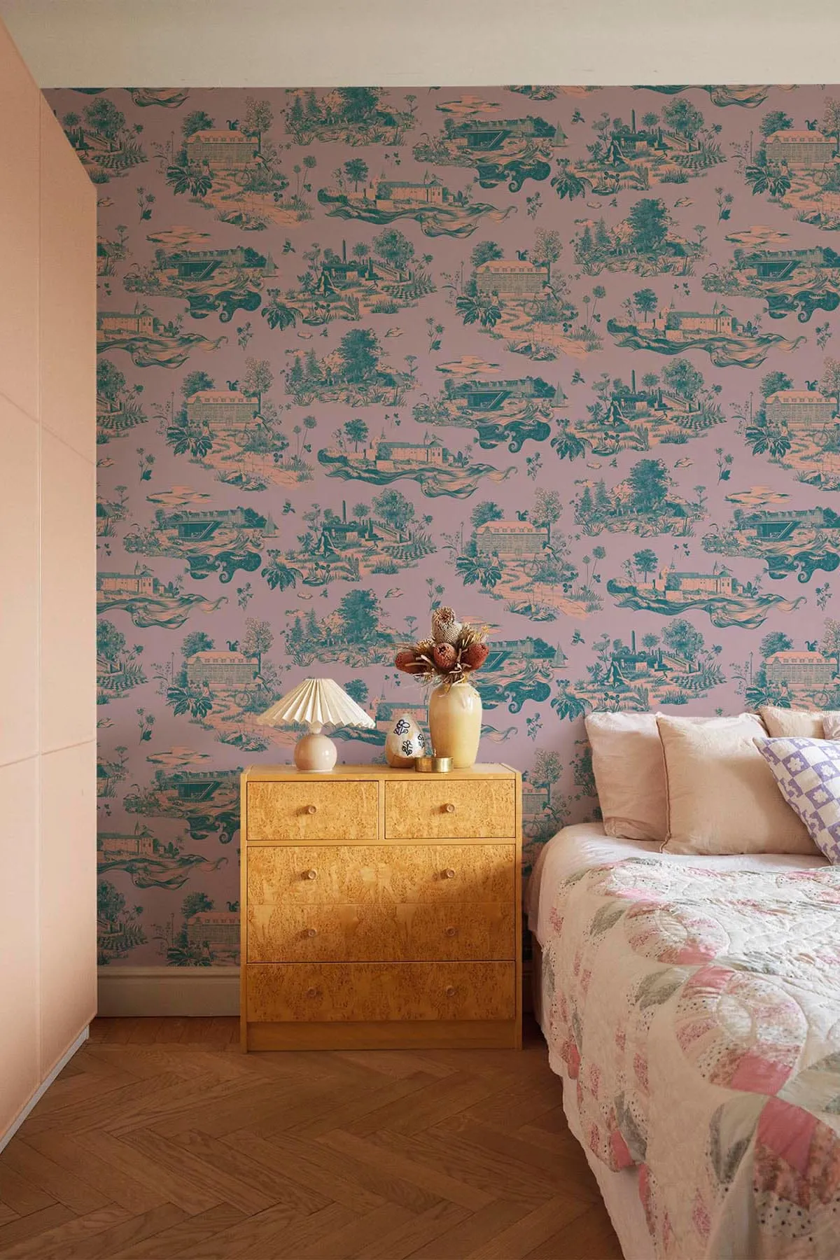 The Oslo Toile Lavender