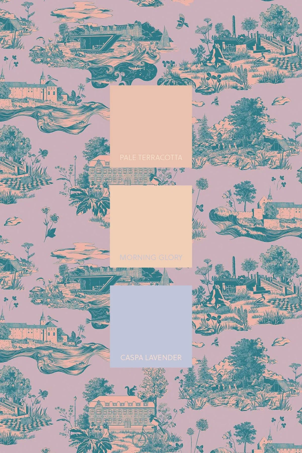 The Oslo Toile Lavender