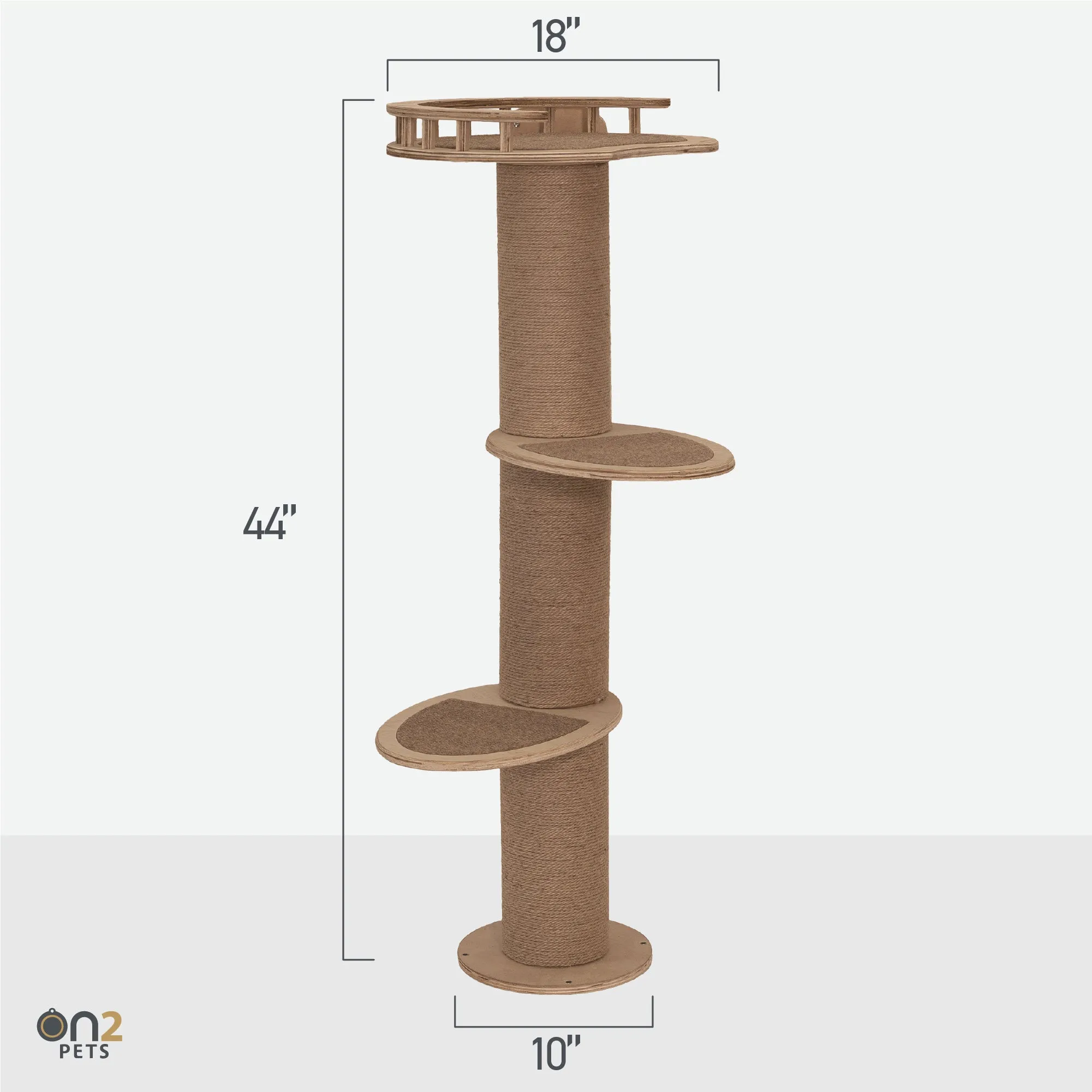 Three-Level Wall Mounted Activity Cat Tree - NEW!!!