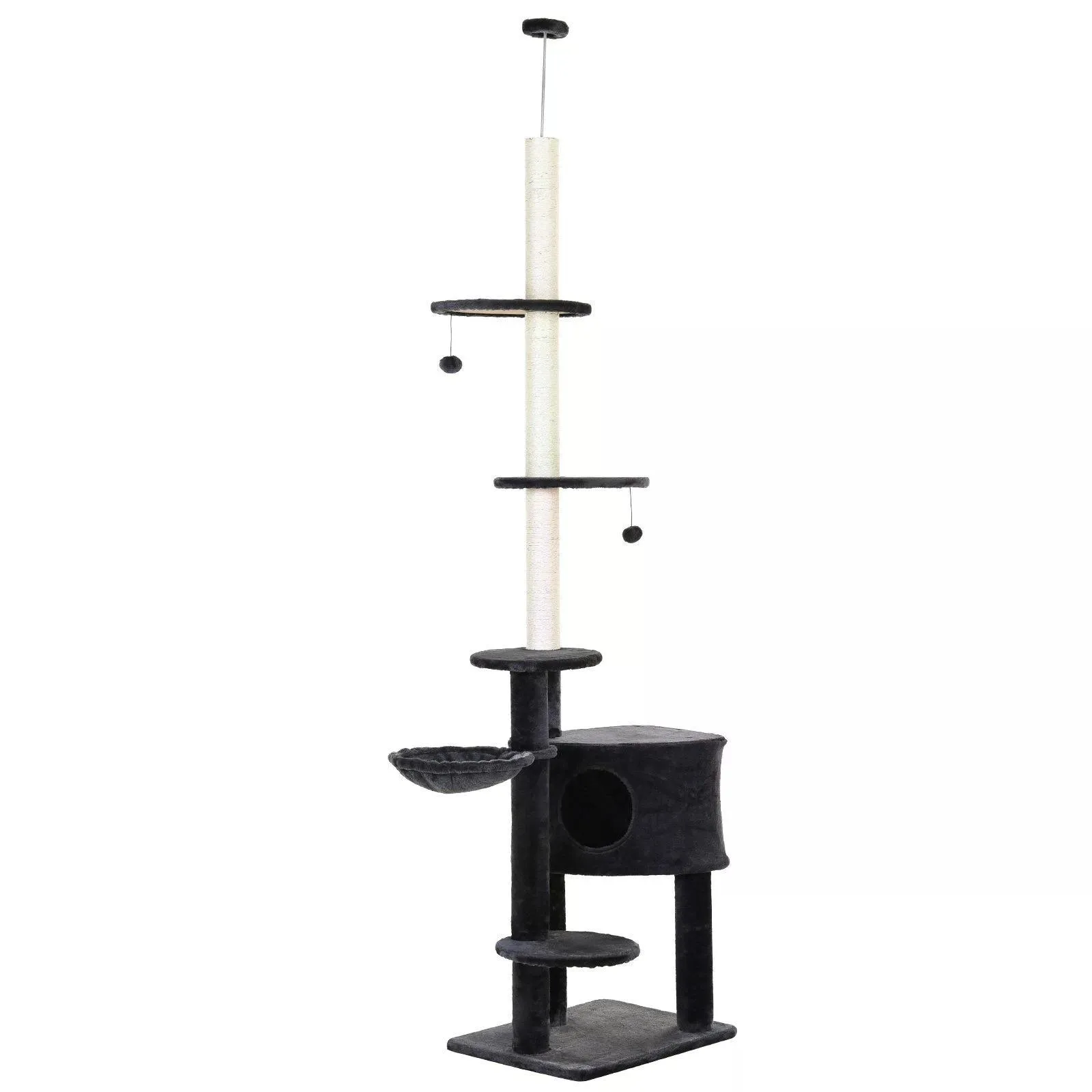 Vertical Cat Tree Condo Tower Grey